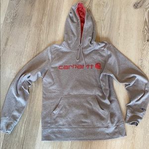 Women's Carhartt grey hoodie! (Sm)